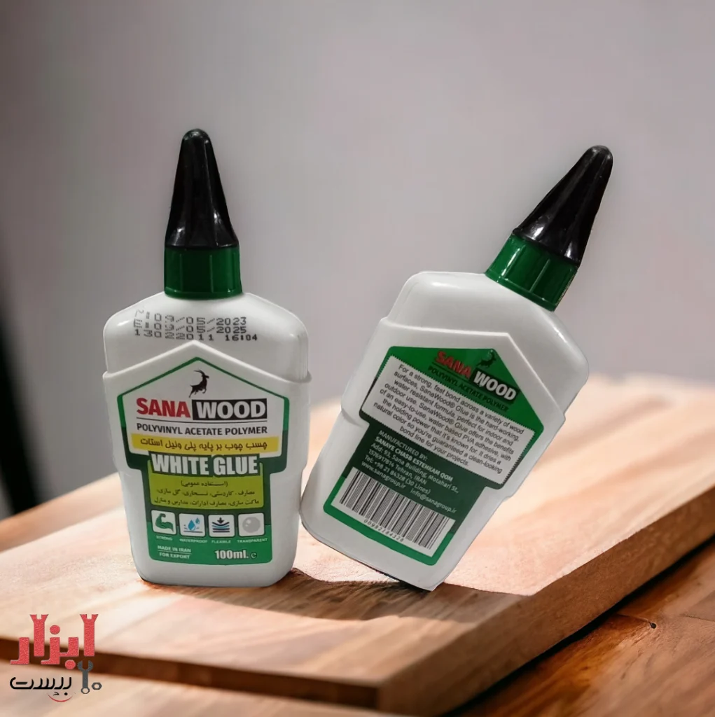 چسب چوب 100 میلی لیتر SANA WOOD انواع چسب