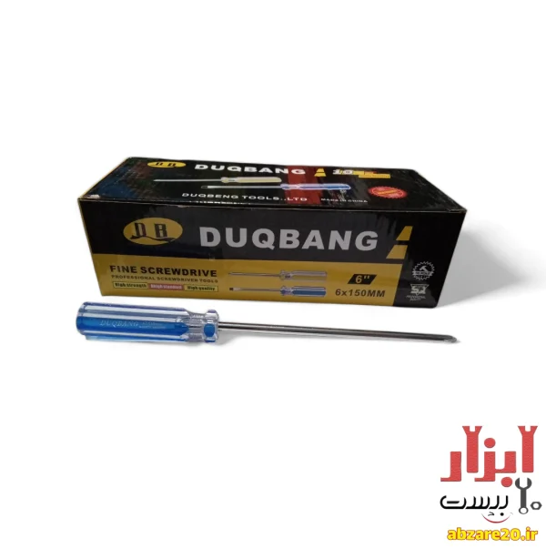 پیچ گوشتی چهارسو سایز 150*6 میلی متر DUQBANG