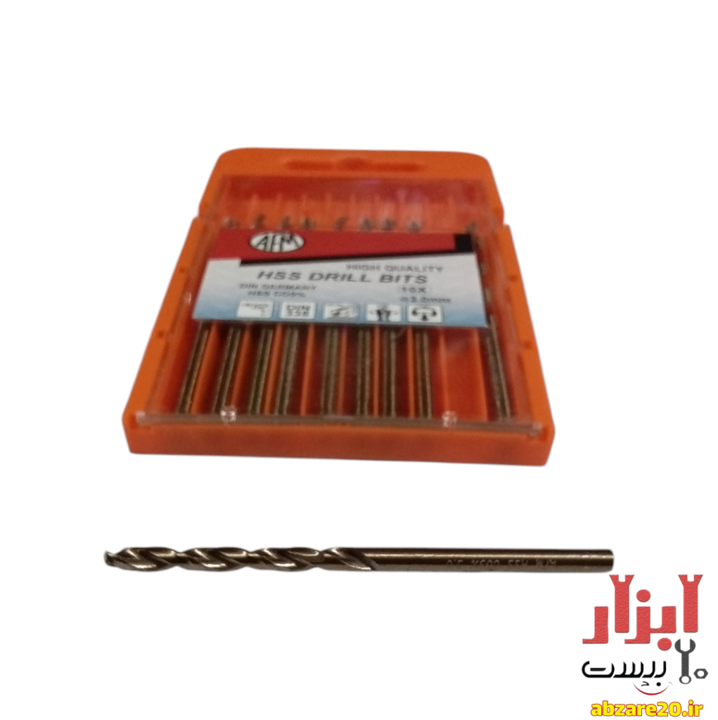 مته آهن کبالت 5% سایز 3 میلی متر AFM