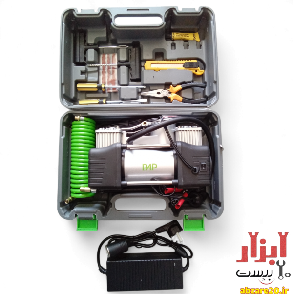 پمپ باد فندکی دو سیلندر پی ای پی مدل AC-1502