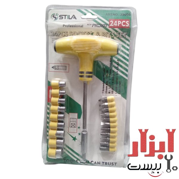 ست بکس و پیچ گوشتی 24 پارچه استیلا مدل 33005