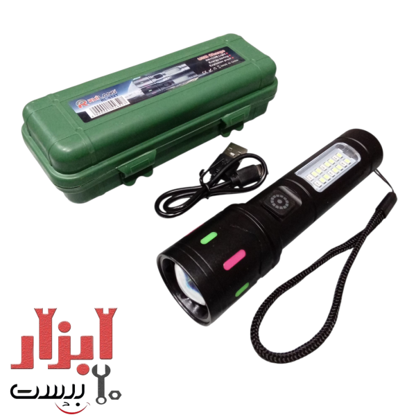 چراغ قوه پلیسی شارژی 6 حالته RUILANG مدل RL-652T