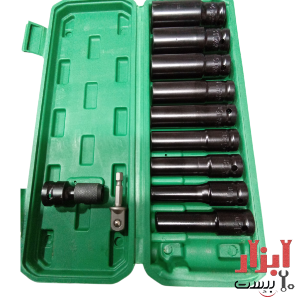 ست بکس بلند 10 پارچه فشار قوی 1/2 اینچ JNTRD