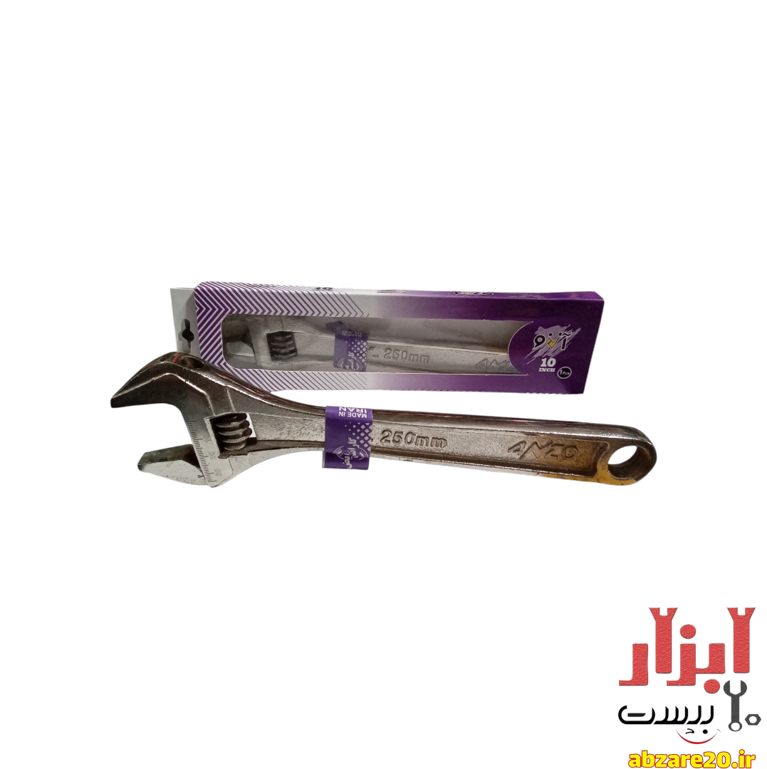 آچار فرانسه 10 اینچ آنزو