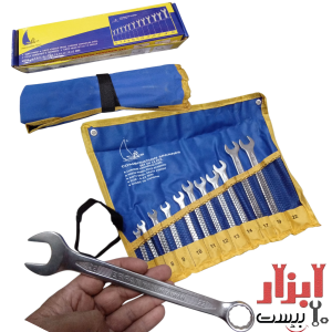 ست آچار یکسر رینگی یکسر تخت 12 عددی عرفان