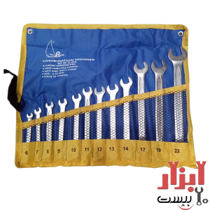 ست آچار یکسر رینگی یکسر تخت 12 عددی عرفان