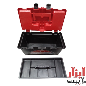 جعبه ابزار پلاستیکی 40 سانت 2 طبقه سوپر مدرن
