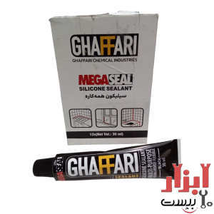 چسب سیلیکون همه کاره مشکی غفاری 30 میلی لیتر